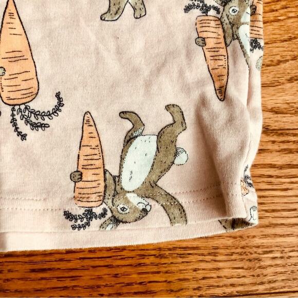 Carter’s Cotton Bunny Print T-shirt Two- Piece Pink Pajama Set Girl’s Size 14 - Picture 4 of 8